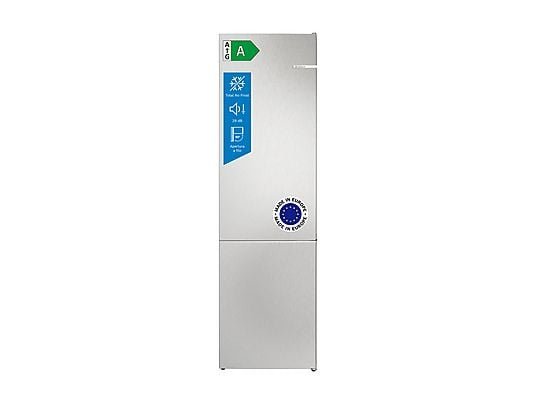 Bosch Frigorifero Combinato Libera Installazione KGN392LAG - 203 cm, 29 dB, No Frost, Metal Look, Classe A