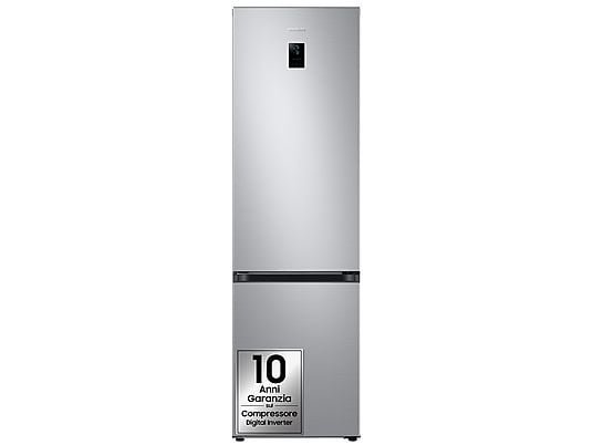 Samsung Frigorifero Combinato Libera Installazione RB38C674CSA/EF - 203 cm, No Frost, Wi-Fi, Inox, Classe C