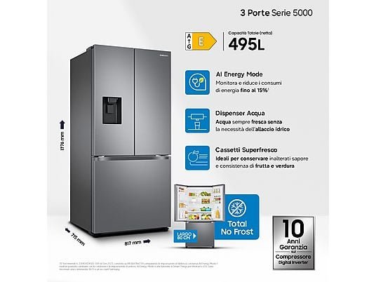 SAMSUNG RF50C530ES9/EF frigorifero americano