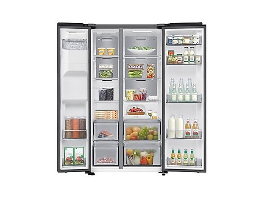 Samsung Frigorifero Americano Side-by-Side RS70F64KEFEF - 640 L, No Frost, Metal Inox, Classe E