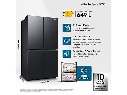 SAMSUNG RF59C70TEB1/ES frigorifero americano