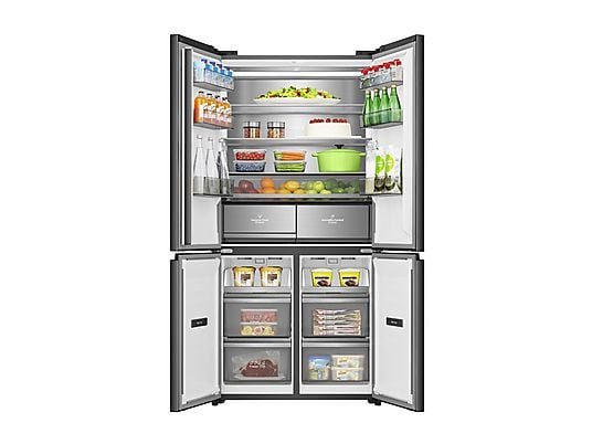 Hisense Frigorifero Americano 4 Porte RQ768N4GBE - 591 L, Vacuum Fresh, No Frost, Classe E