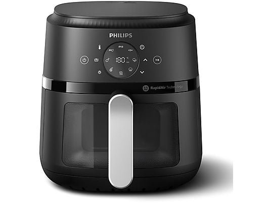 Philips Friggitrice ad Aria Serie 2000 NA221/00 - Cestello con Finestra 4.2 L, Rapid Air, 1500W, Nero
