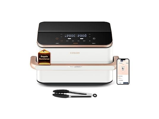 COSORI Dual Blaze TwinFry FRIGGITRICE AD ARIA, capacità 10 l, Max potenza 2800 W, Bianco
