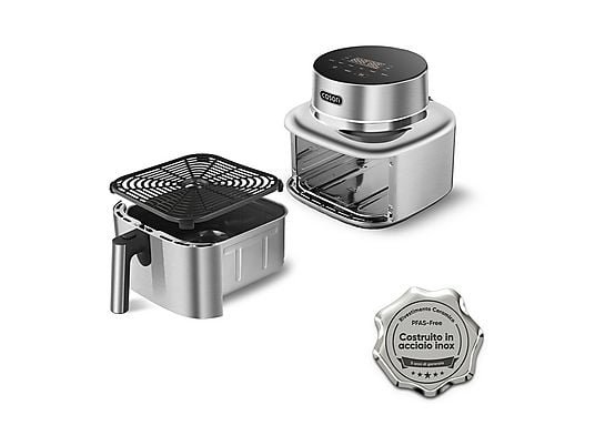 COSORI Friggitrice ad Aria Iconic Single CSSE601SC - Cestello 6.2 L, Wi-Fi, 1725W, Acciaio Inox