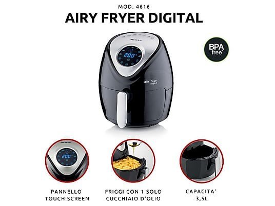 FRIGGITRICE AD ARIA ARIETE Airy Fryer Digital 4616/00