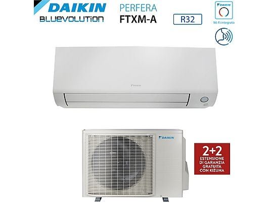 DAIKIN Perfera FTXM25A + RXM25A Kit Condizionatore Monosplit 9000 BTU Bianco Classe A+++