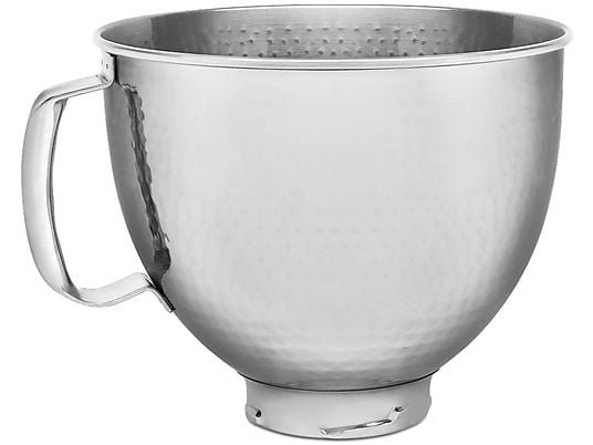 KitchenAid 5KSM5SSBHM Ciotola in Acciaio Inox Martellato 4.8L per Planetarie Silver