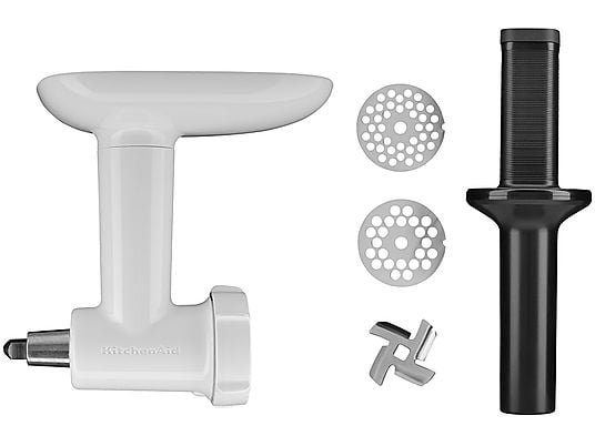 KitchenAid 5KSMFGA Accessorio Tritatutto in Acciaio Inox per Planetarie Bianco