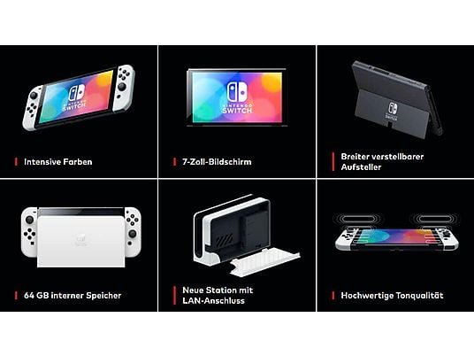 Nintendo Switch Modello OLED Edizione Speciale Mario (Rossa) Console Portatile 64GB