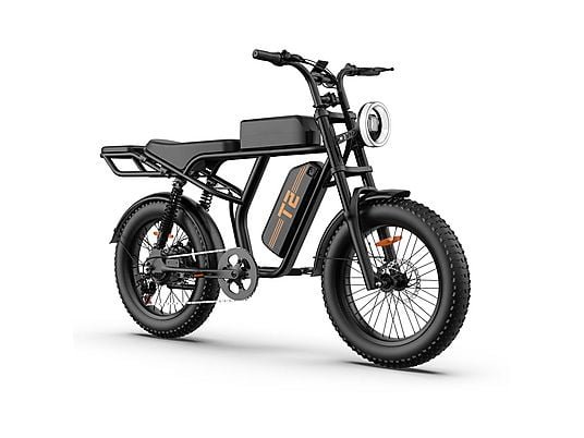 UrLife T2 Citybike Elettrica Pieghevole 500W Ruote 20'' 80km Autonomia Nera