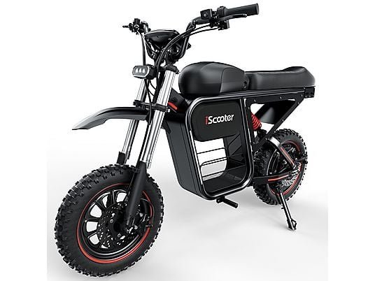 iScooter DX5 Max Bicicletta Elettrica da Cross 2000W 52V 20Ah Ruote 17'' Idraulica Nero