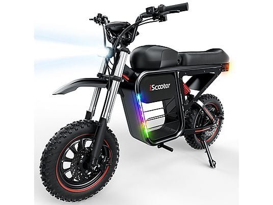 iScooter DX5 Max Bicicletta Elettrica da Cross 2000W 52V 20Ah Ruote 17'' Idraulica Nero