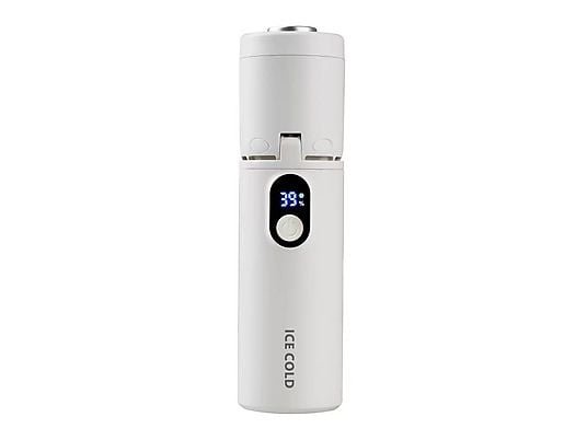 Sunora Mini Ventilatore Portatile Refrigerante Telescopico Estensibile con Schermo LED Bianco