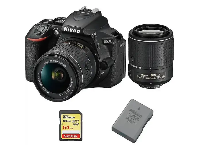 Nikon D5600 Solo Corpo Fotocamera Reflex Digitale WiFi Bluetooth 24.2 MP Nero