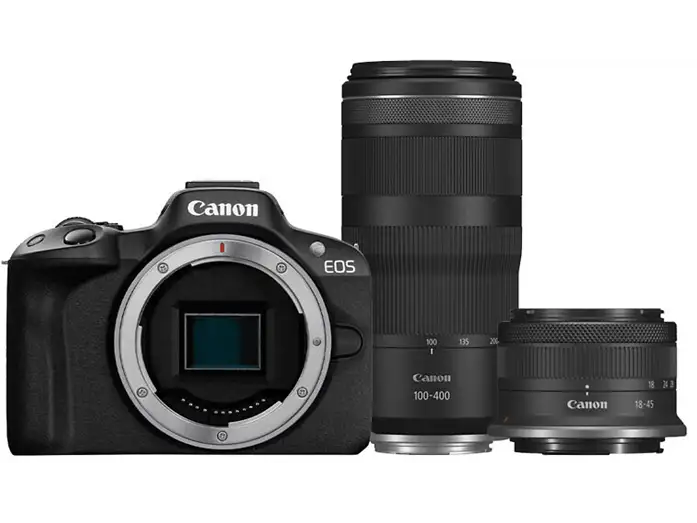 Canon EOS R50 Kit Doppio Zoom Fotocamera Mirrorless APS-C Touchscreen 24.2 MP Nero