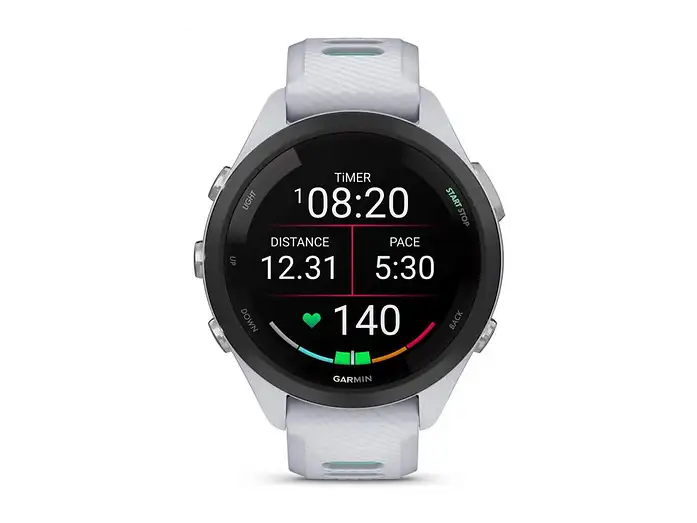 Garmin Forerunner 265S Smartwatch Corsa GPS AMOLED 1.1" Bianco Verde Acqua